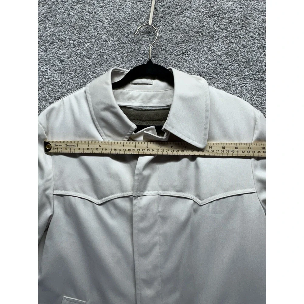 Vintage NWT Clipper Mist Donald All Weather Trench Coat Insulated‎ Size 42 Long